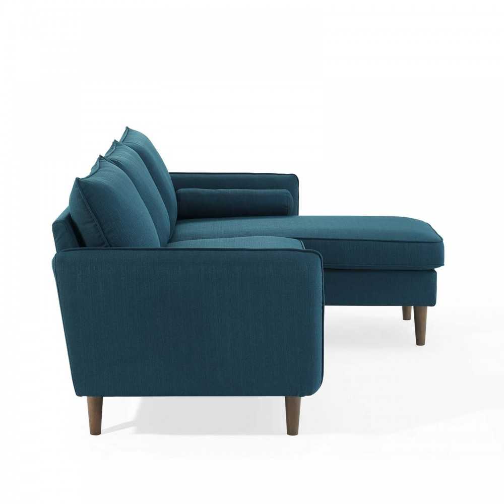 Revive Upholstered Right or Left Sectional Sofa, Azure