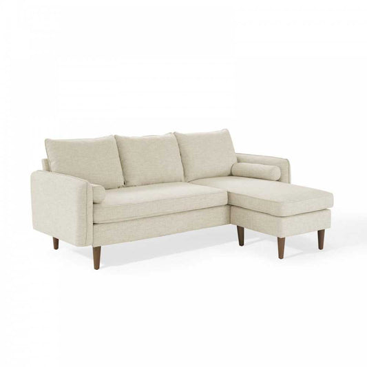 Revive Upholstered Right or Left Sectional Sofa, Beige