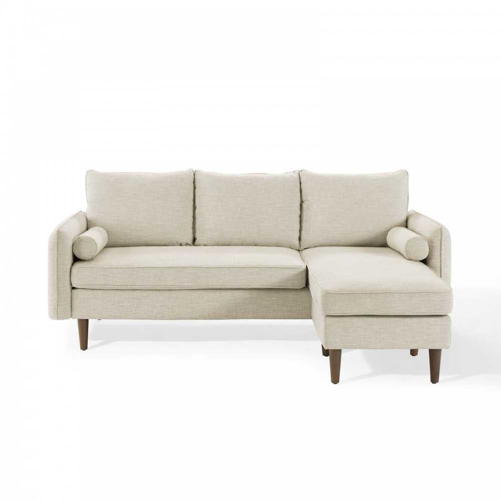 Revive Upholstered Right or Left Sectional Sofa, Beige