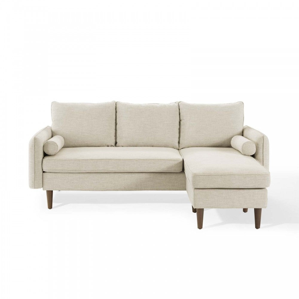 Revive Upholstered Right or Left Sectional Sofa, Beige