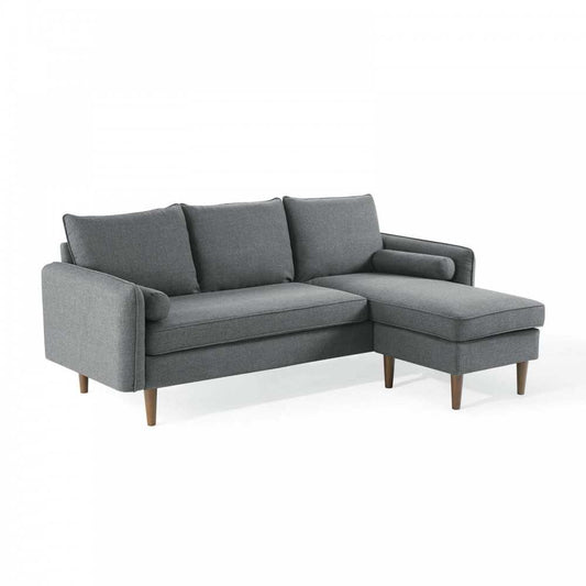 Revive Upholstered Right or Left Sectional Sofa, Gray