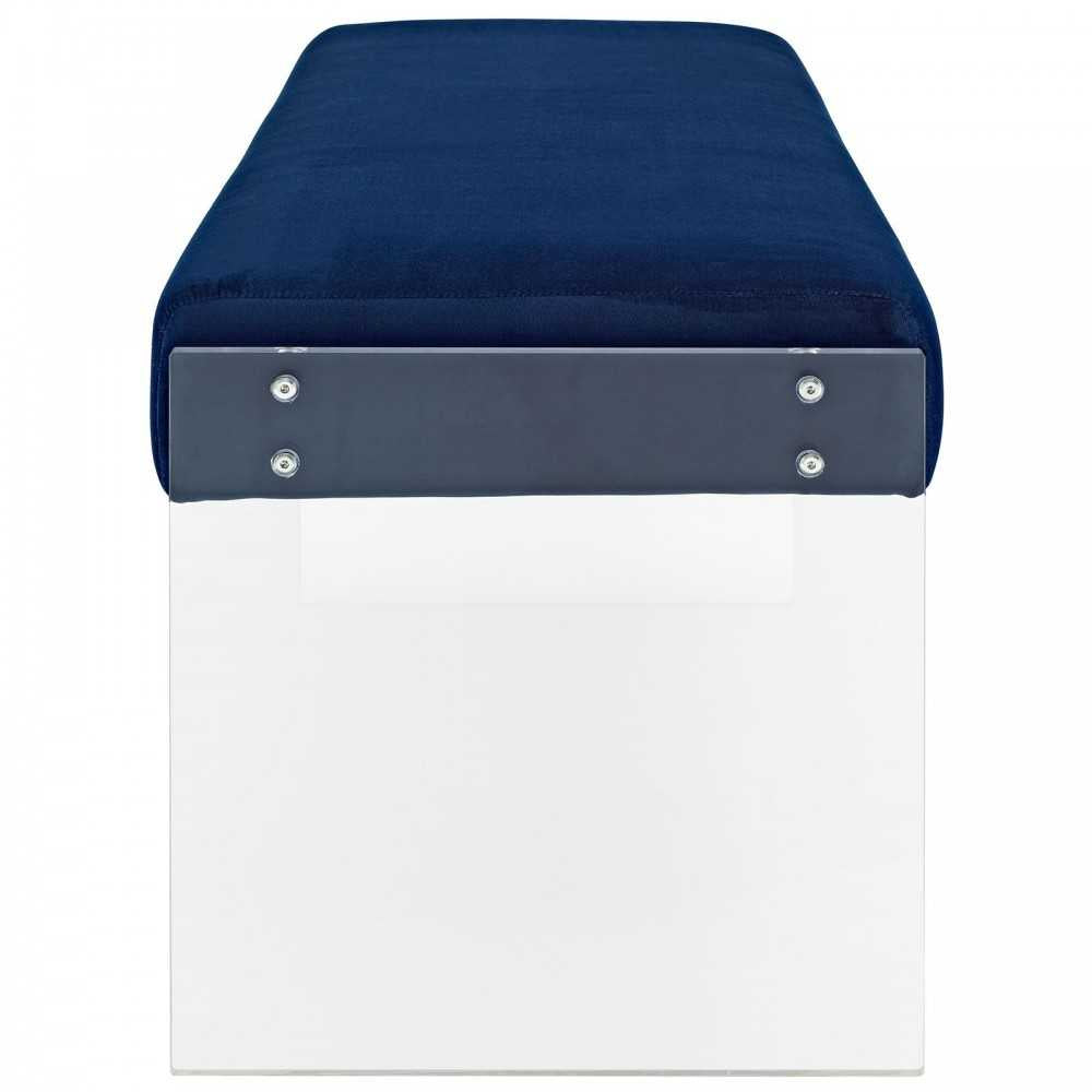 Roam Performance Velvet Bench, Navy