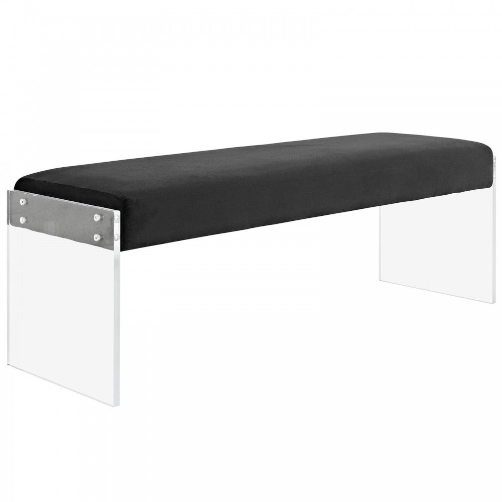 Roam Performance Velvet Bench, Black