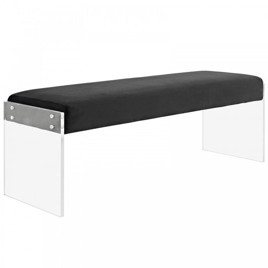 Roam Performance Velvet Bench, Black