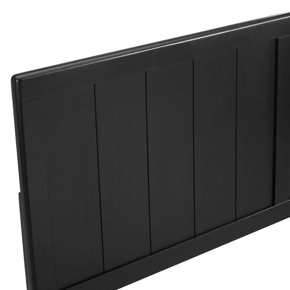 Robbie Full Wood Headboard, Black