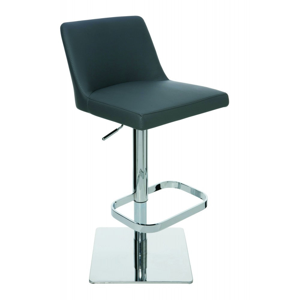 Rome Gray Naugahyde Adjustable Stool