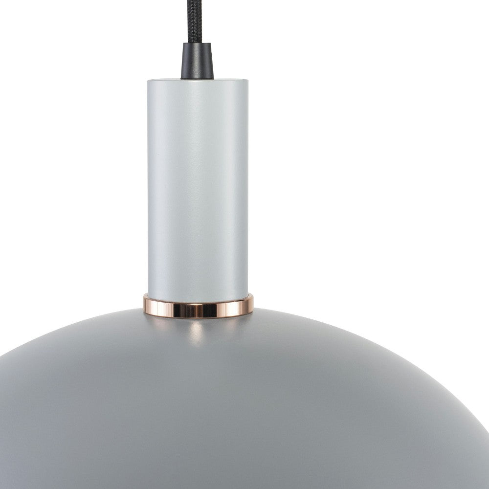Rosie Maxi Concrete Gray Metal Pendant Lighting