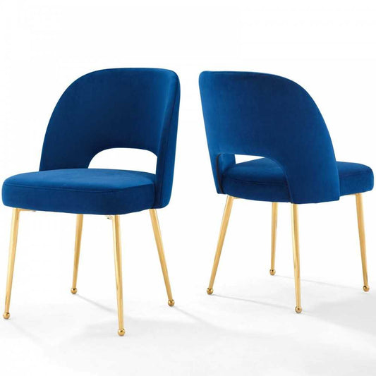 Rouse Dining Room Side Chair Set of 2, Navy