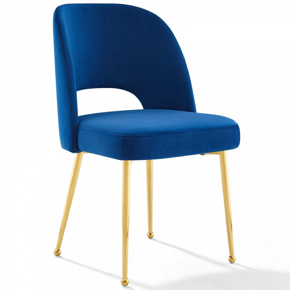 Rouse Dining Room Side Chair Set of 2, Navy