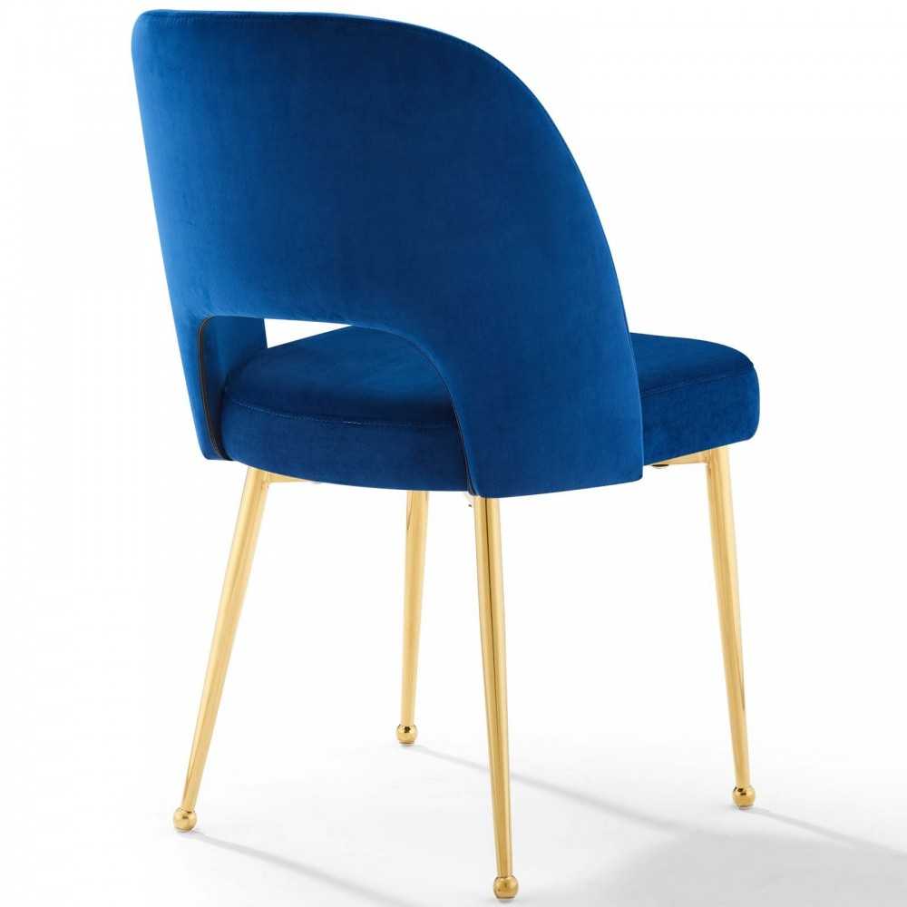 Rouse Dining Room Side Chair Set of 2, Navy