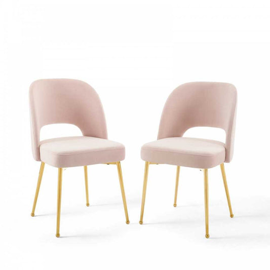Rouse Dining Room Side Chair Set of 2, Pink