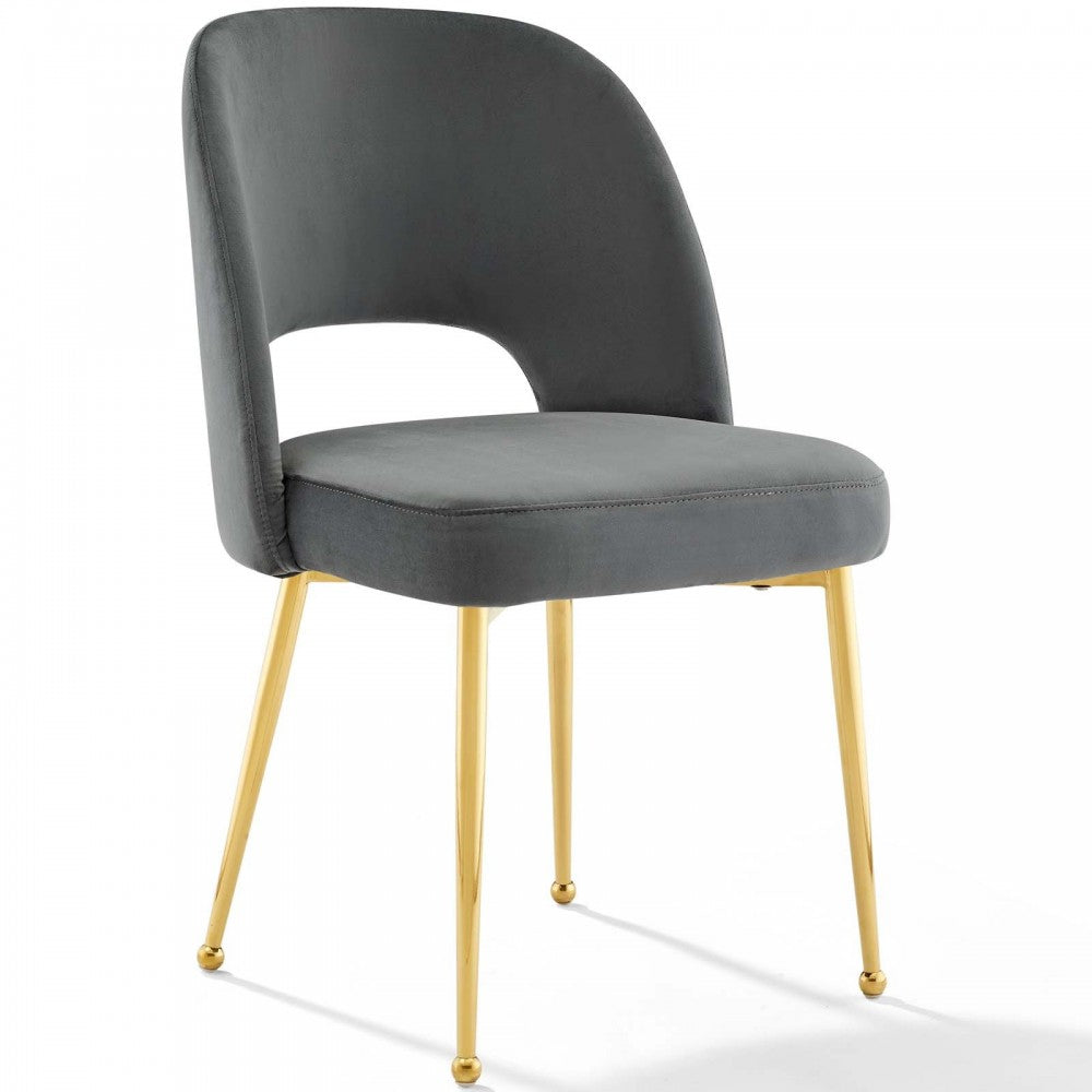 Rouse Dining Room Side Chair Set of 2, Charcoal