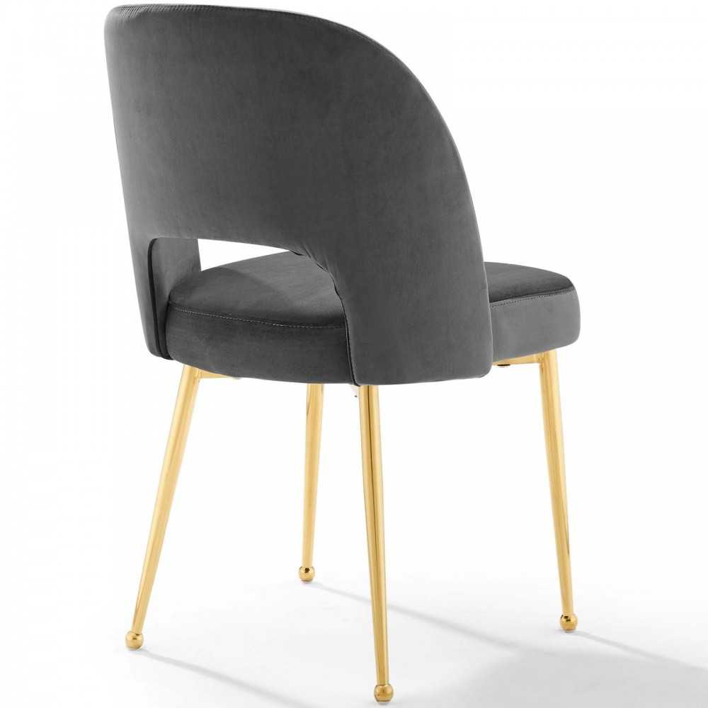 Rouse Dining Room Side Chair Set of 2, Charcoal
