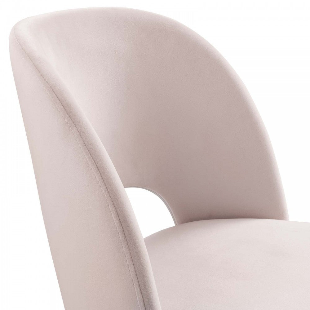 Rouse Performance Velvet Dining Side Chair, Pink