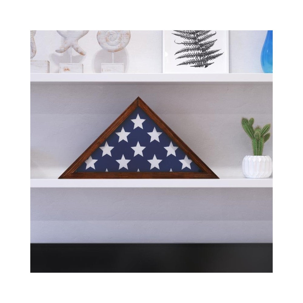 Rustic Brown 9.5 x 5 Flag Case