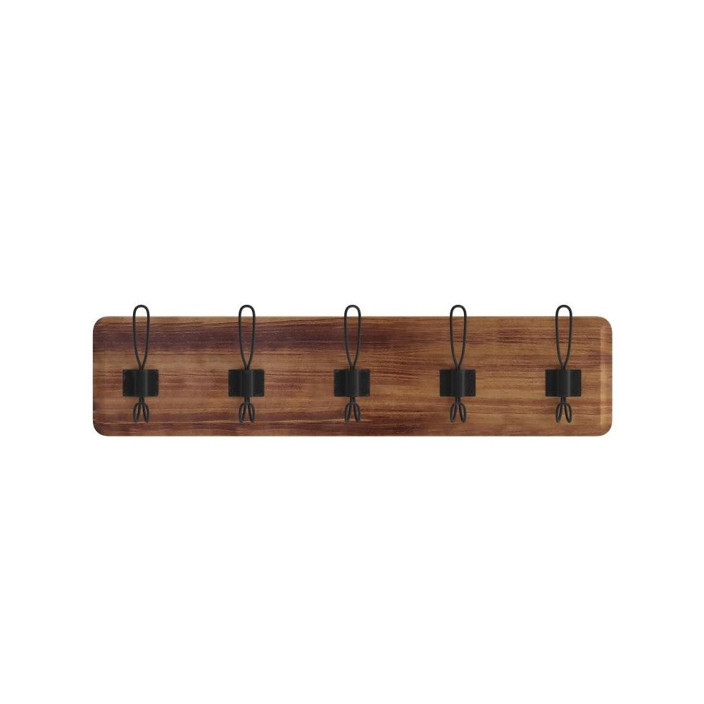 Rustic Brown Wall Coat Rack