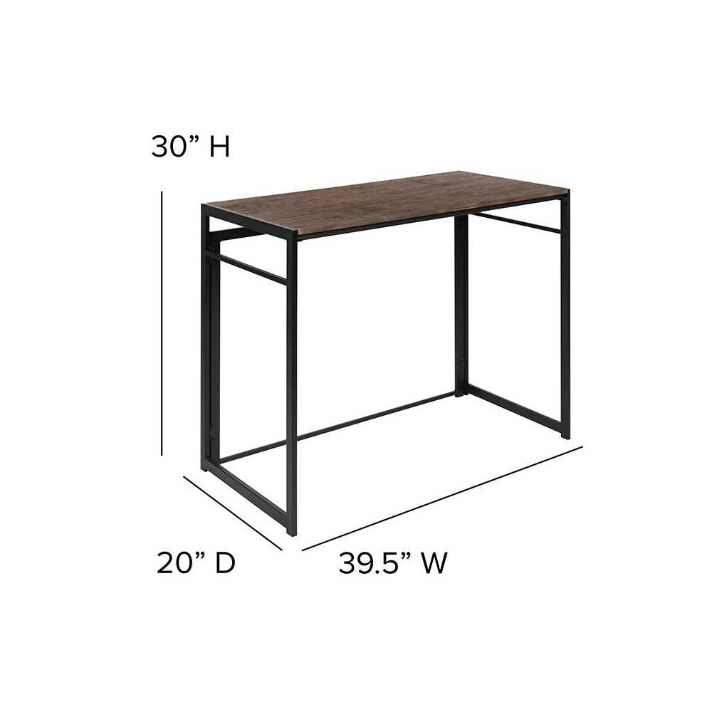 Rustic Home Office Folding Computer Desk - 40"