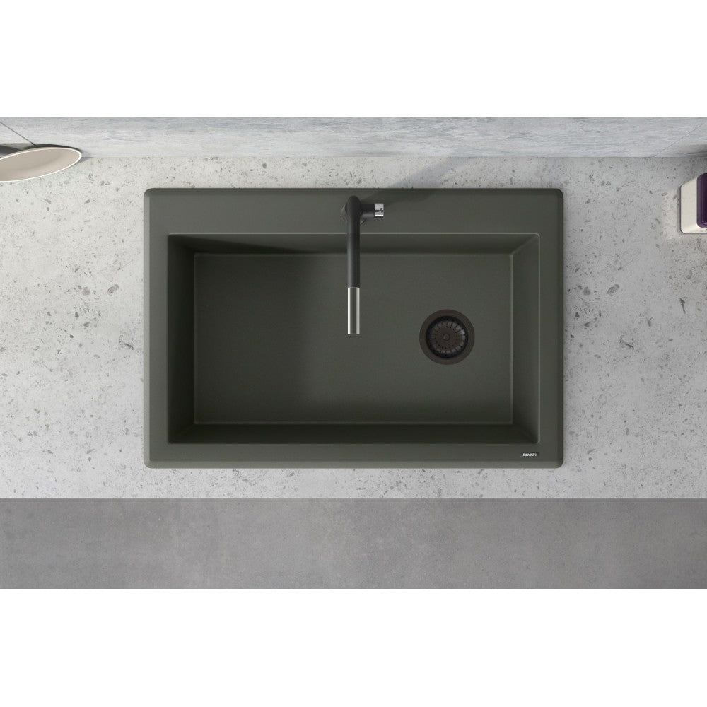 Ruvati 33 x 22 inch Topmount Granite Composite Kitchen Sink - Juniper Green