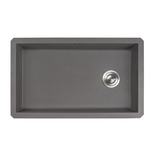 Ruvati epiGranite 31-3/4 x 19-1/4 inch Kitchen Sink - Urban Gray