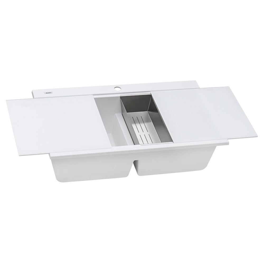 Ruvati epiGranite 34 x 20 inch Topmount Kitchen Sink - Arctic White