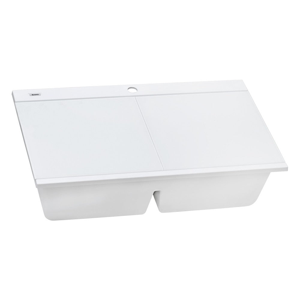 Ruvati epiGranite 34 x 20 inch Topmount Kitchen Sink - Arctic White