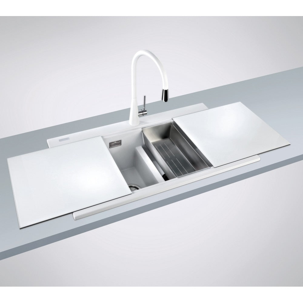 Ruvati epiGranite 34 x 20 inch Topmount Kitchen Sink - Arctic White