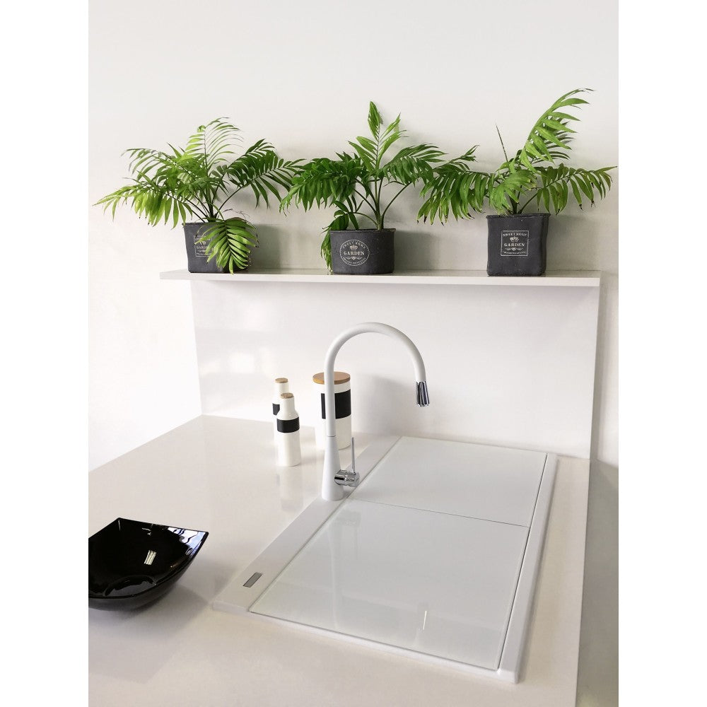 Ruvati epiGranite 34 x 20 inch Topmount Kitchen Sink - Arctic White