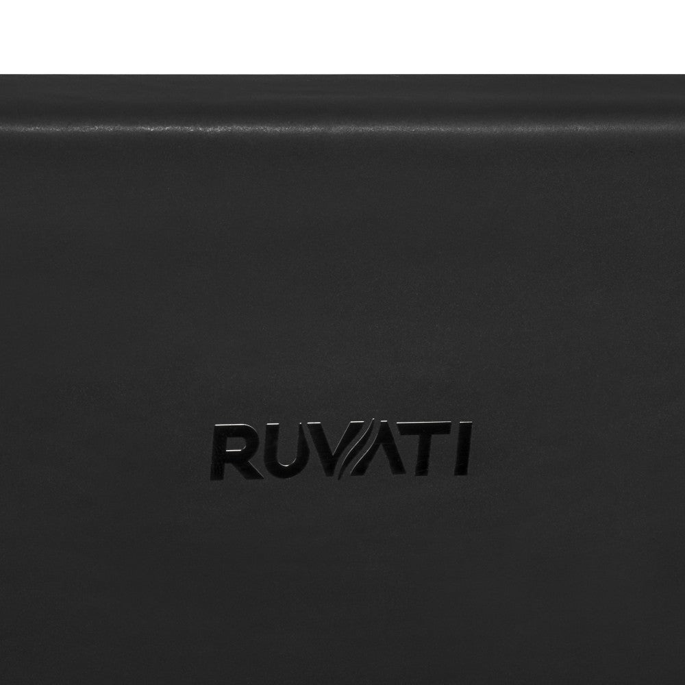 Ruvati Fiamma 30 x 18 inch Farmhouse Fireclay Kitchen Sink - Matte Black/Gold