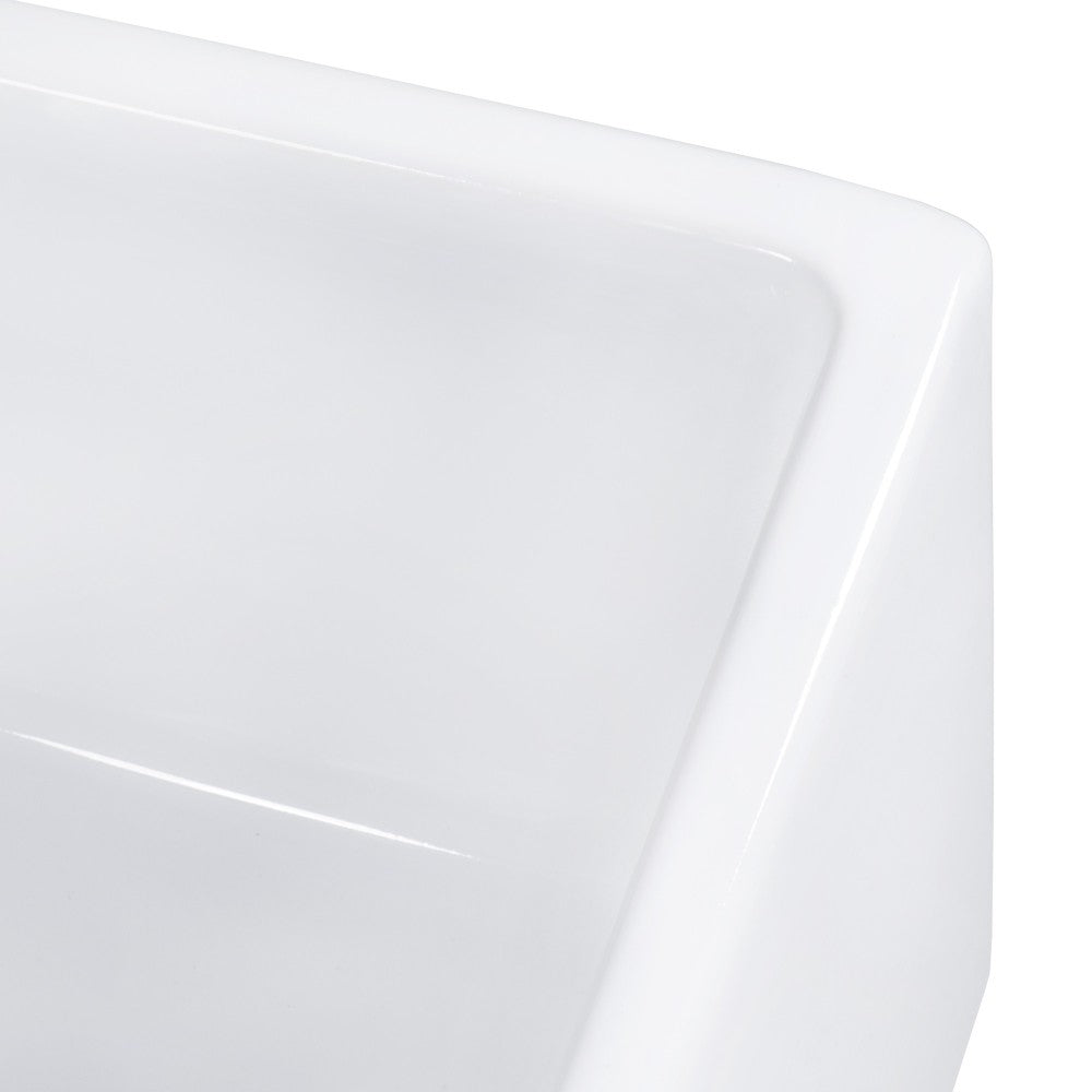 Ruvati Fiamma 30 x 18 inch Farmhouse Fireclay Kitchen Sink - White