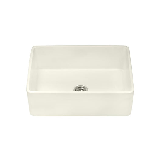 Ruvati Fiamma 33 x 20 inch Farmhouse Fireclay Kitchen Sink - Biscuit