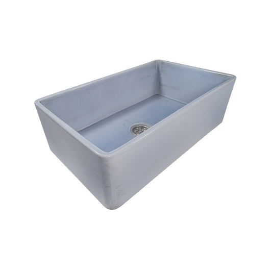 Ruvati Fiamma 33 x 20 inch Farmhouse Fireclay Kitchen Sink - Blue