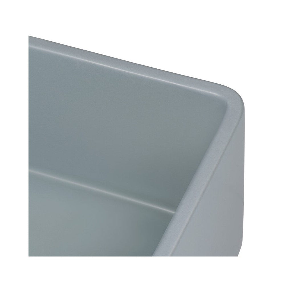 Ruvati Fiamma 33 x 20 inch Farmhouse Fireclay Kitchen Sink - Horizon Gray