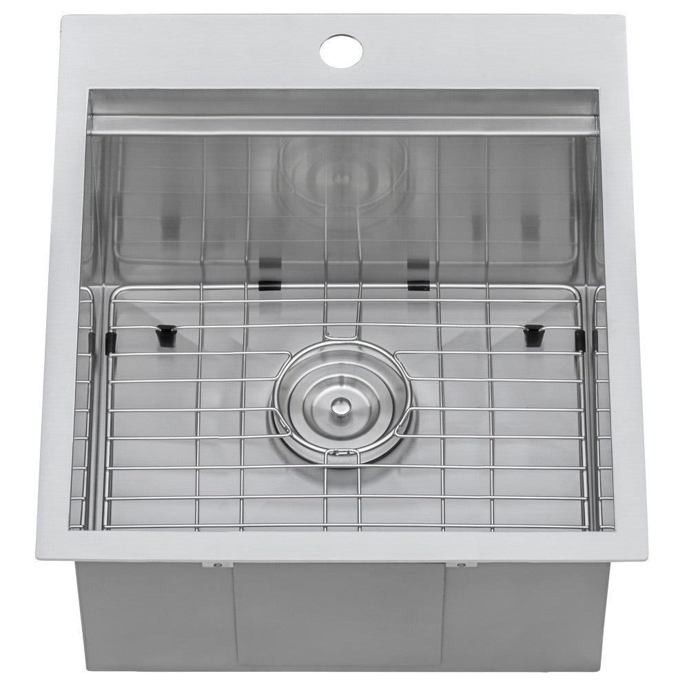 Ruvati Merino 21 x 20 inch Topmount Outdoor Sink - Stainless Steel