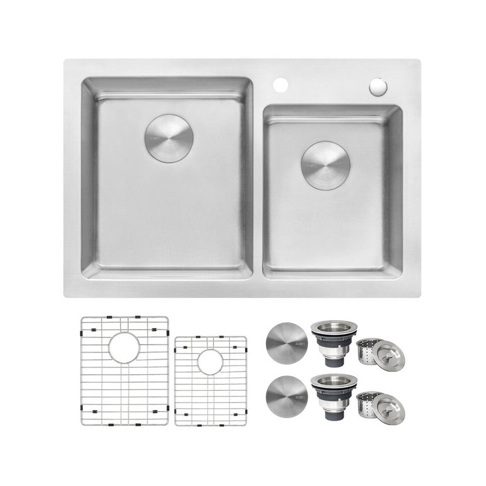 Ruvati Modena 33 x 22 inch Topmount Stainless Steel Kitchen Sink