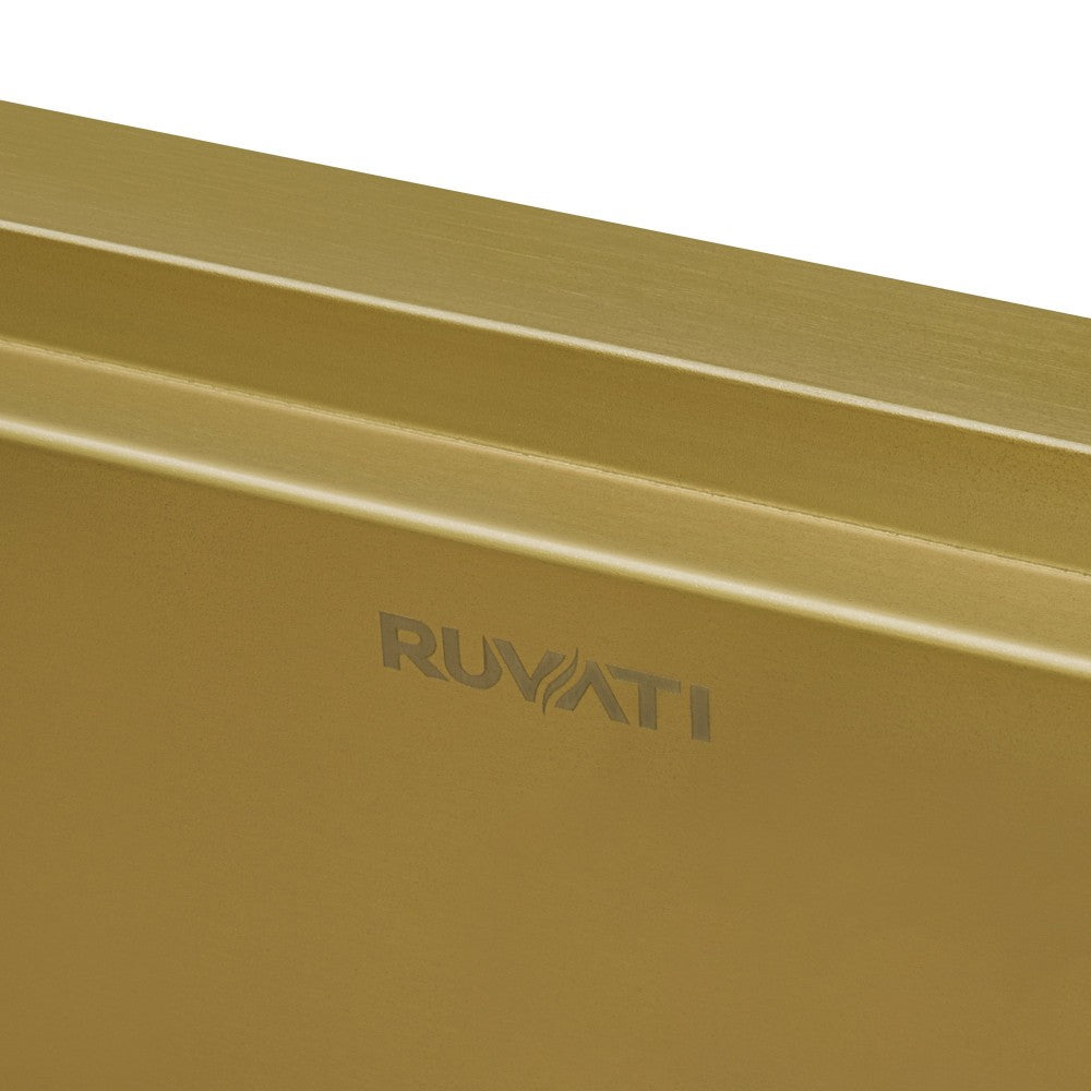 Ruvati Monaco 36 x 22 inch Apron Front Stainless Steel Kitchen Sink