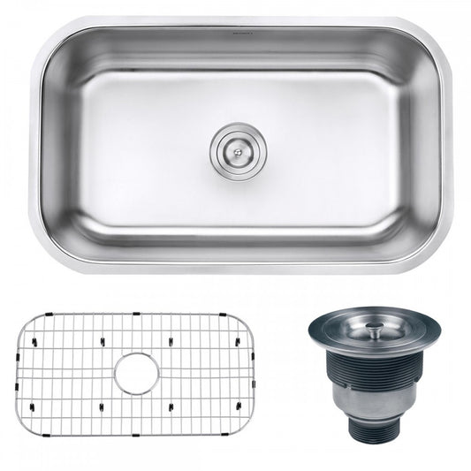 Ruvati Parmi 30 x 18.125 inch Undermount Stainless Steel Kitchen Sink