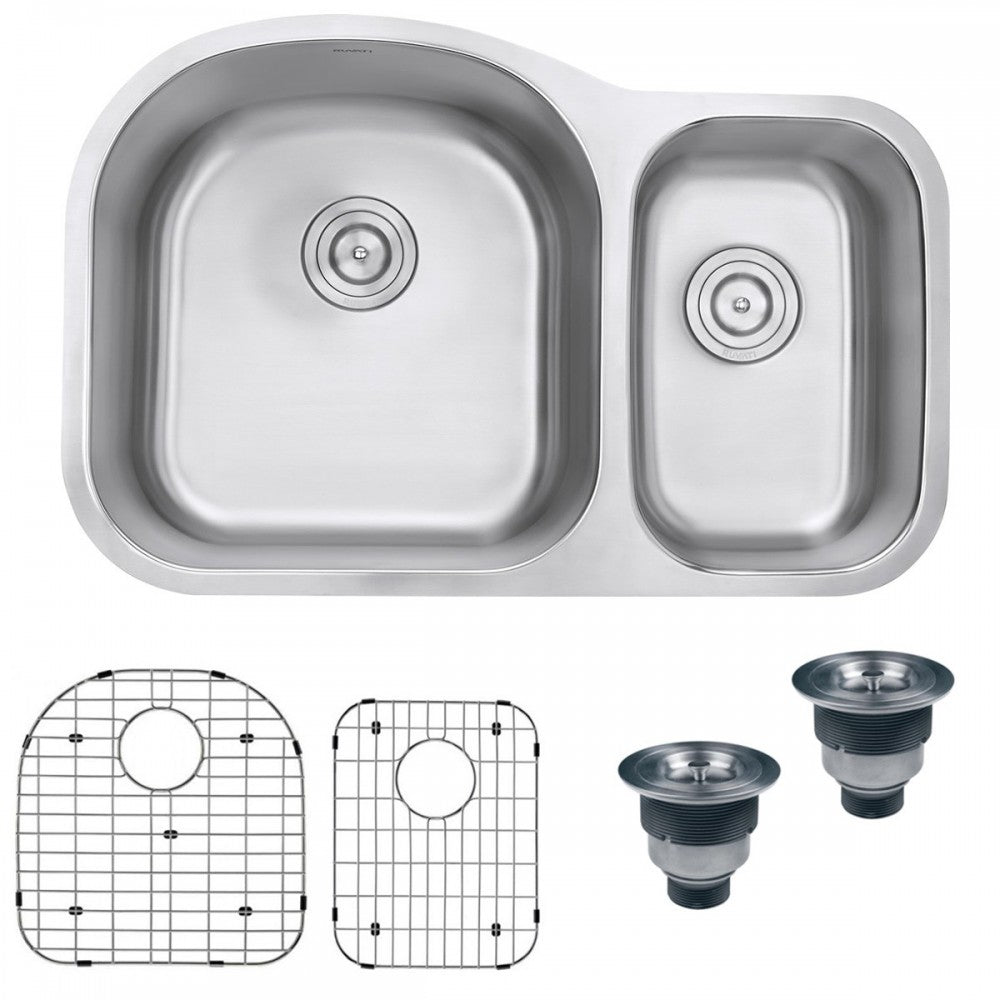 Ruvati Parmi 31.5 x 20.5 inch Undermount Kitchen Sink - Stainless Steel