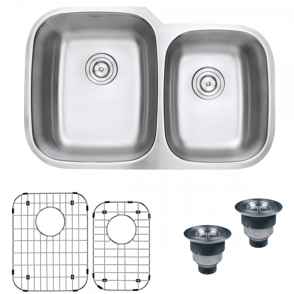 Ruvati Parmi 32 x 20.75 inch Undermount Kitchen Sink - Stainless Steel