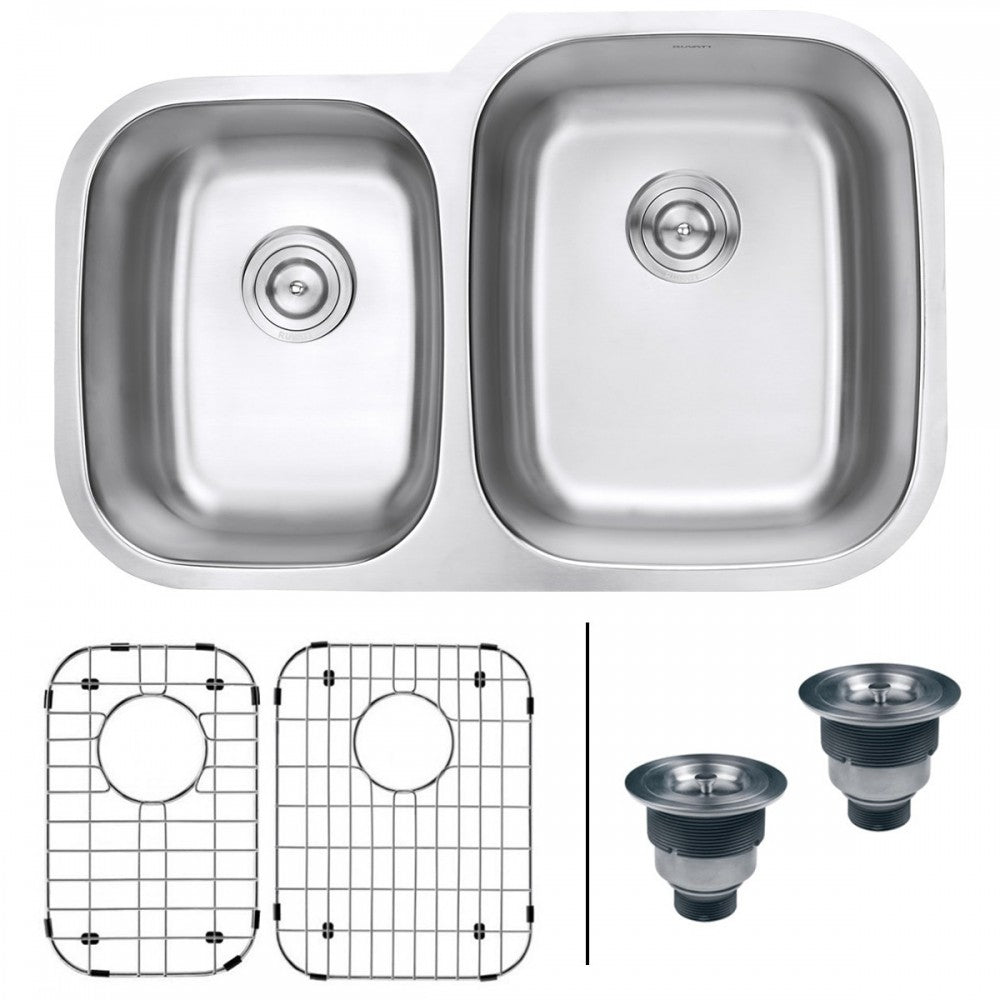 Ruvati Parmi 32 x 20.75 inch Undermount Stainless Steel Kitchen Sink