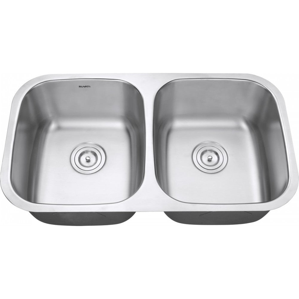 Ruvati Parmi 32.25 x 18.5 inch Undermount Stainless Steel Kitchen Sink