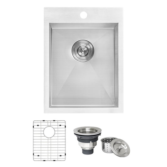 Ruvati Tirana 15 x 20 inch Topmount Bar Sink