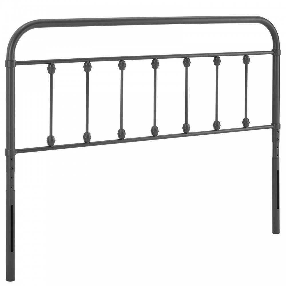 Sage Full Metal Headboard, Gray