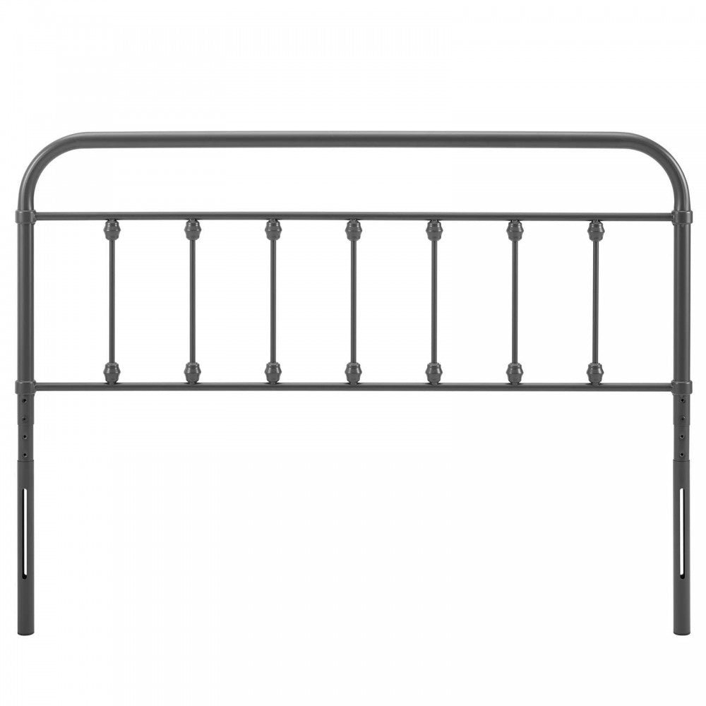 Sage King Metal Headboard, Gray