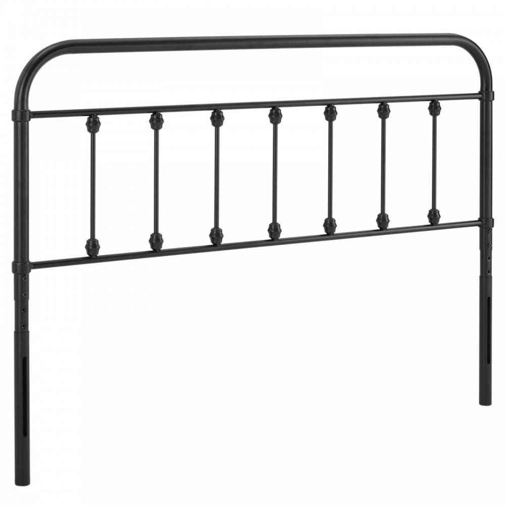 Sage King Metal Headboard, Black