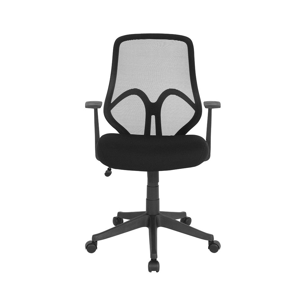Salerno Series High Back Black Mesh Office Chair with Arms