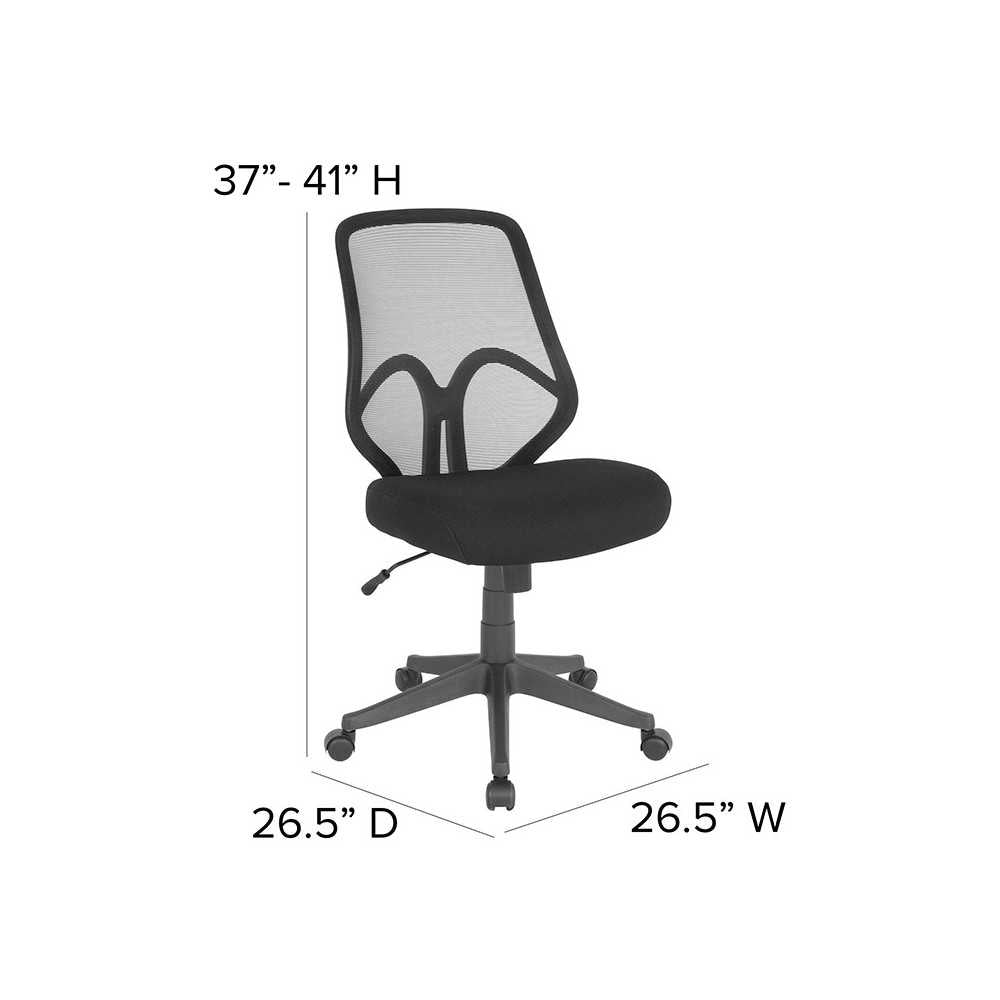 Salerno Series High Back Black Mesh Office Chair