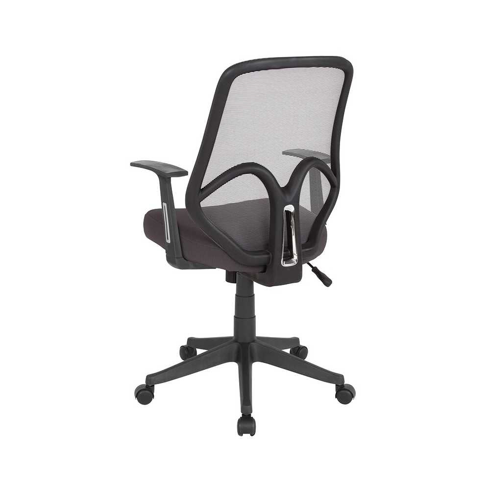 Salerno Series High Back Dark Gray Mesh Office Chair with Arms