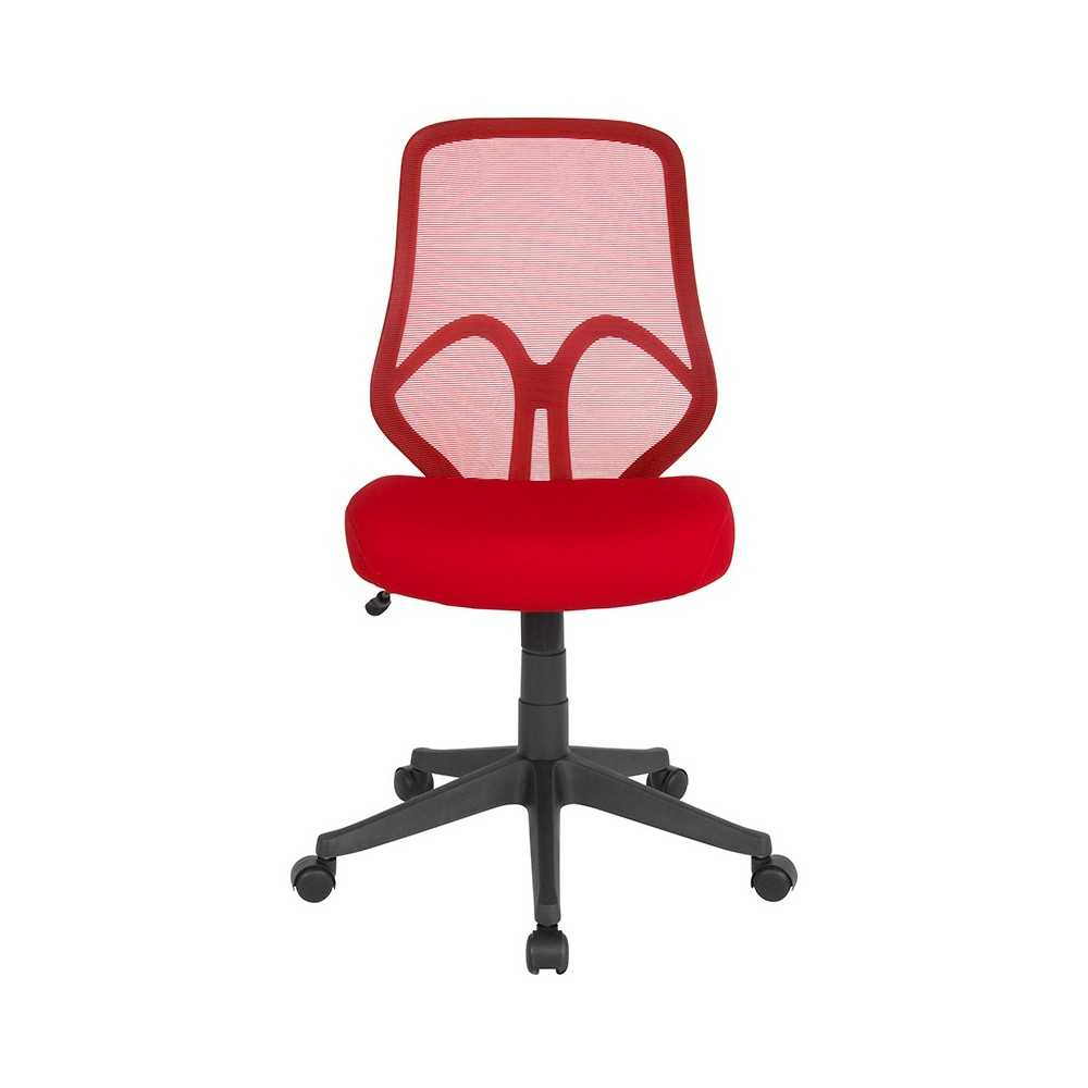 Salerno Series High Back Red Mesh Office Chair
