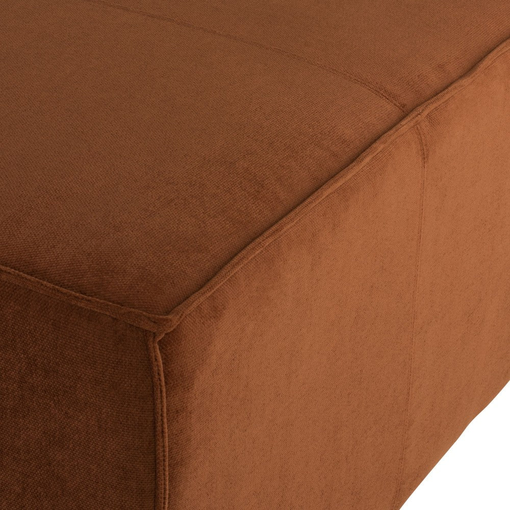 Santina Terracotta Fabric Sofa Ottoman