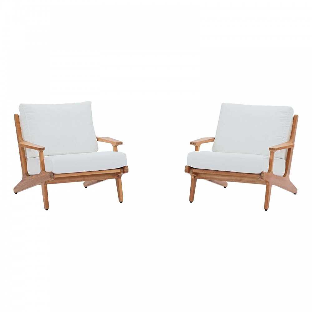 Saratoga 2 Piece Outdoor Patio Teak Set